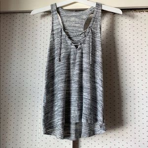 3/$18 Cute Hollister Tie Up Low V Tank Top